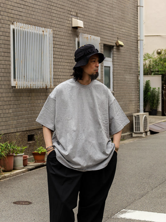 SUPER BIG ROUND SS TEE / Grey M