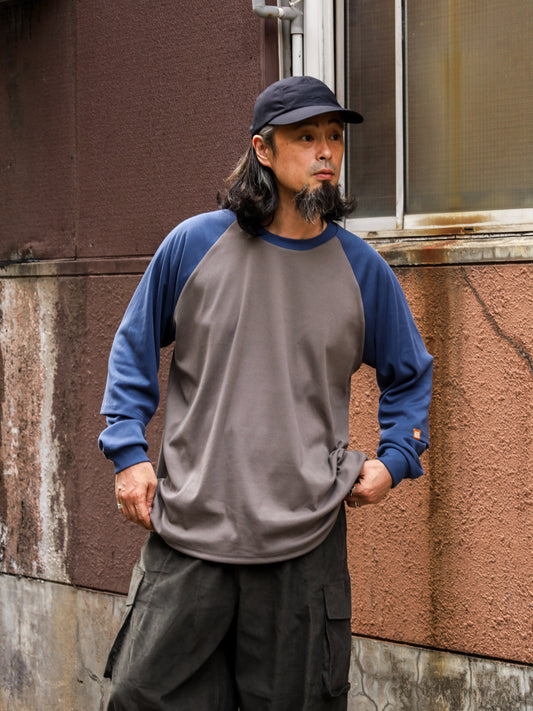 RAGLAN LAYERED LONG TEE / Limited color