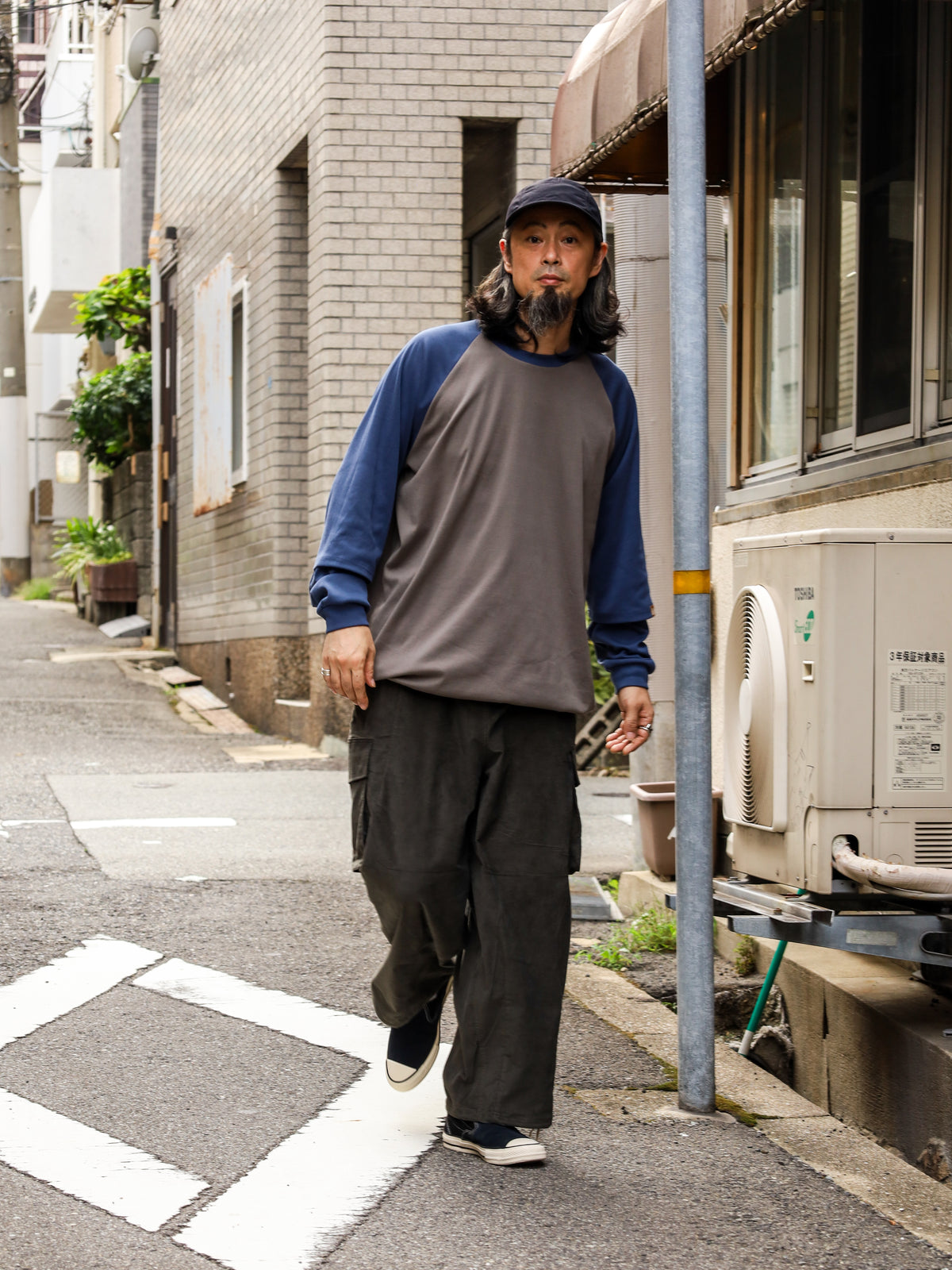 RAGLAN LAYERED LONG TEE / Limited color