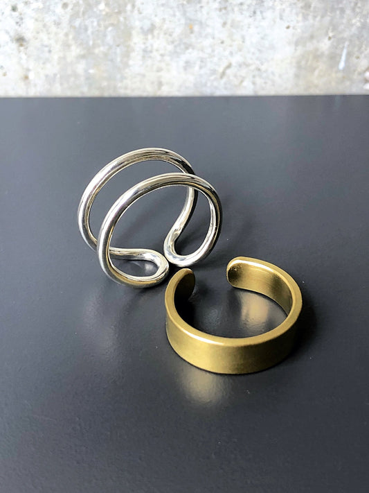 OWN WAY RING / SILVER×BRASS