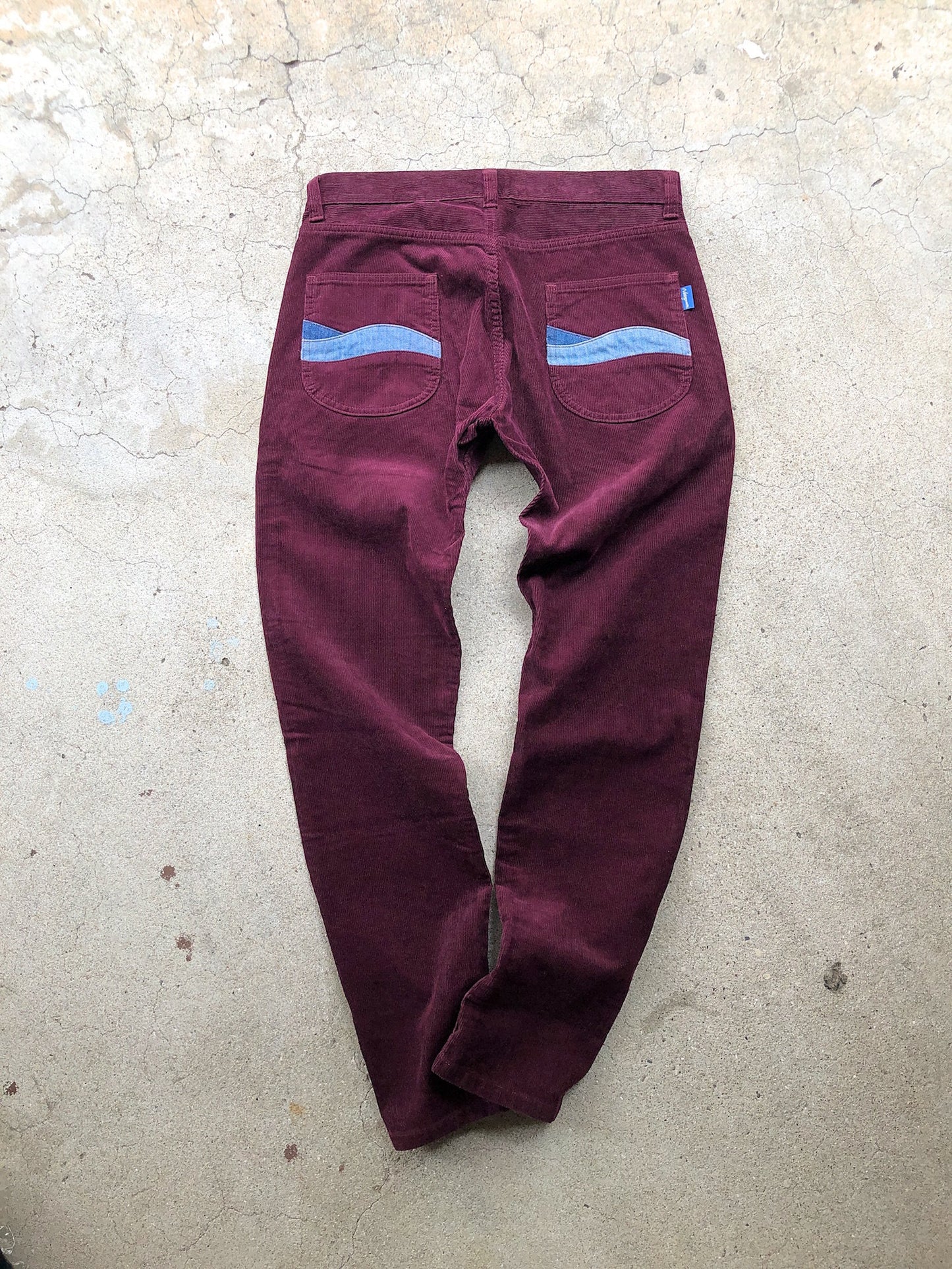 Ripple Pants (Corduroy) / burgundy