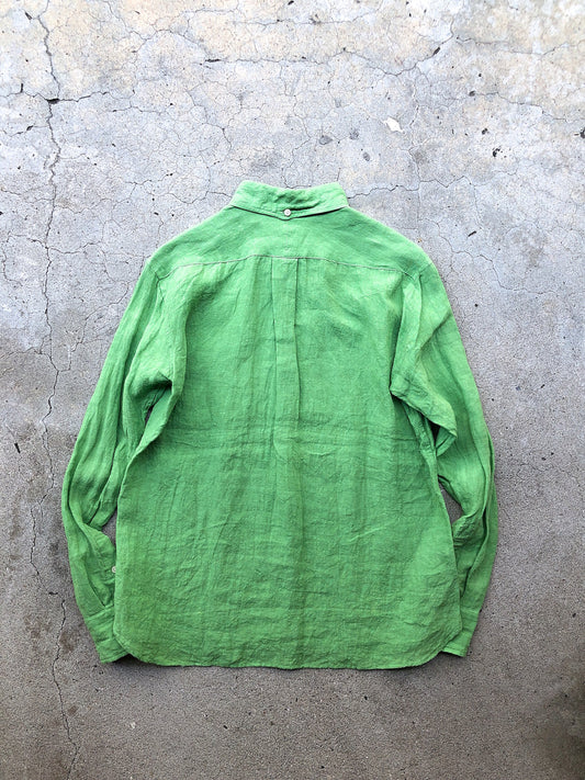 アイリッシュリネンエイタシャツ / グリーン