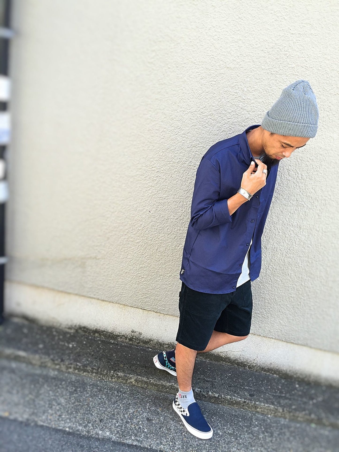 BEDFORD SHJK / smoke navy