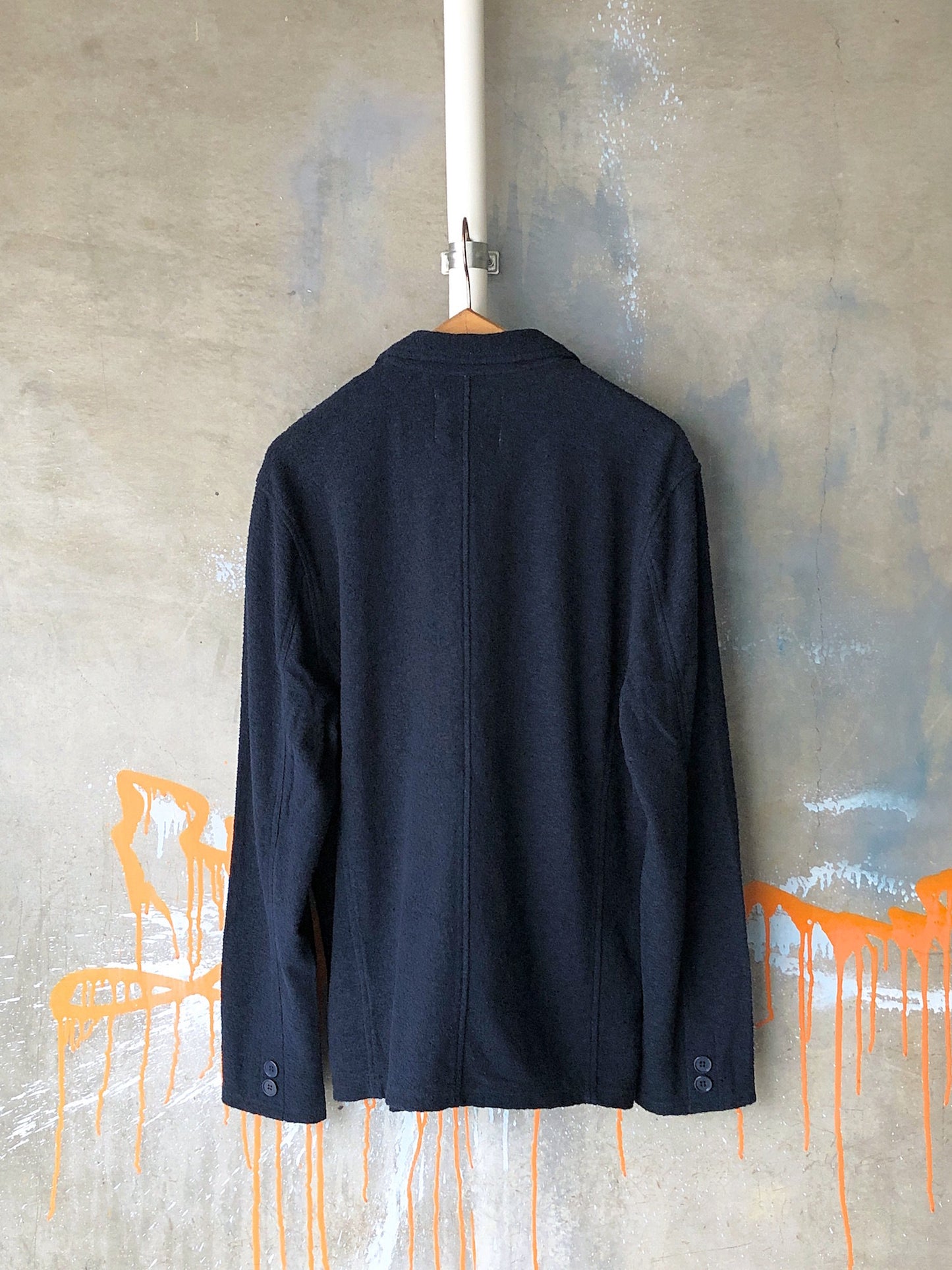 クレーターパイルテーラードジャケット / navy