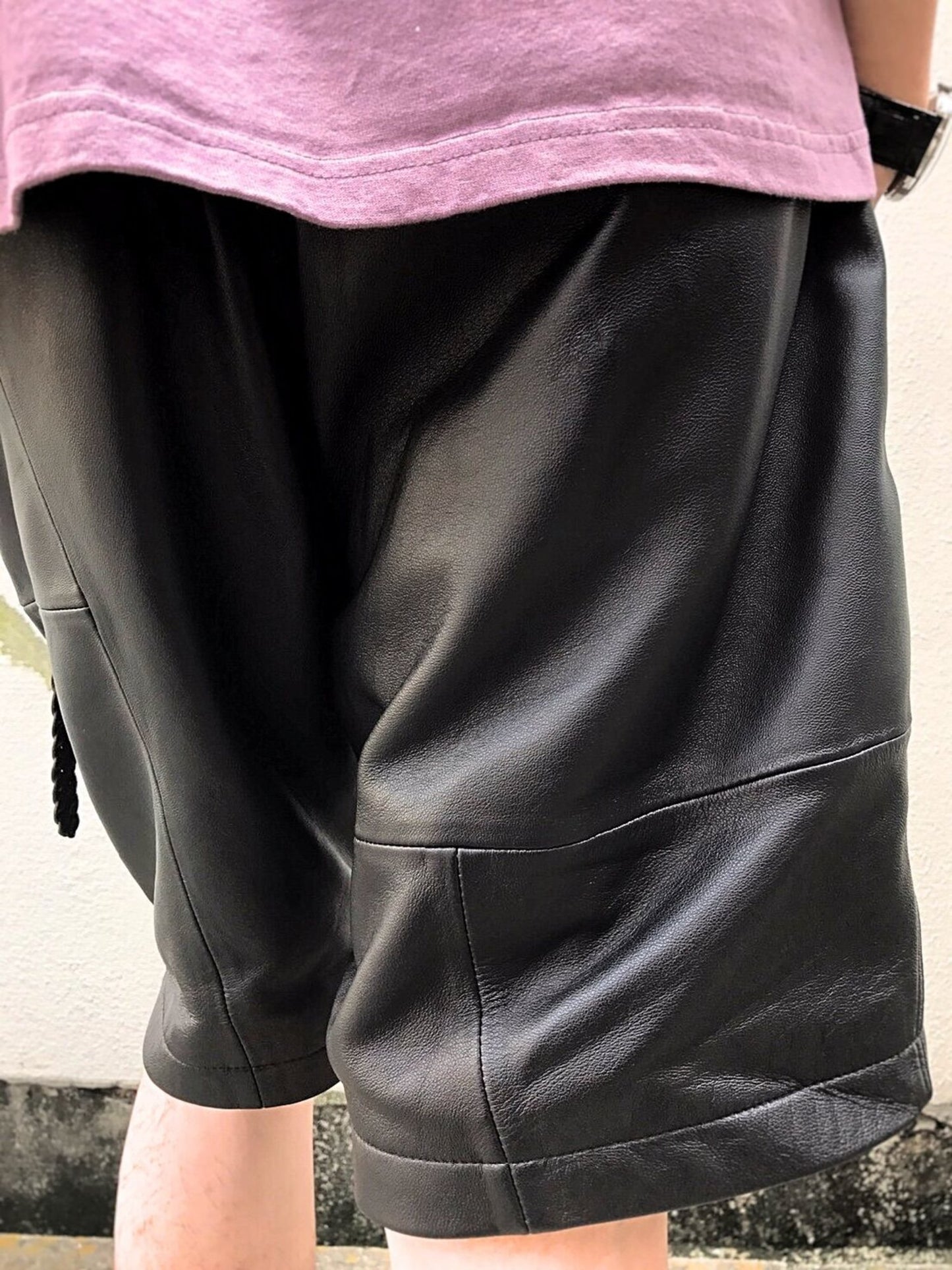 Necessary Leather Shorts / black