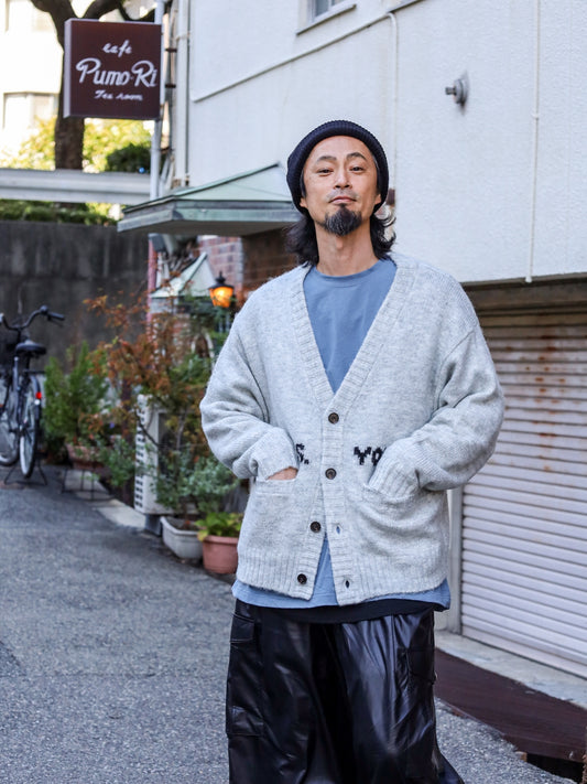 MBYN VOOHAIR CARDIGAN / Ash