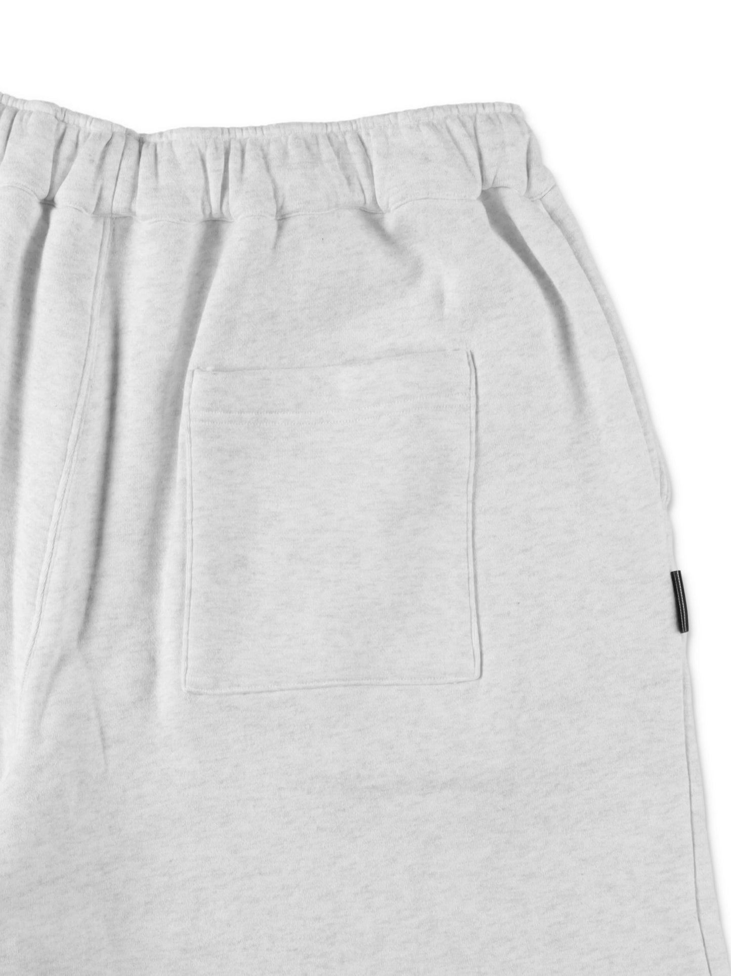 PURE WIDE SWEAT SHORTS / Ash Grey