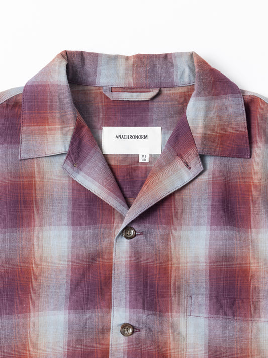 RELUX OPEN COLOR CHECK SHIRTS / Red check