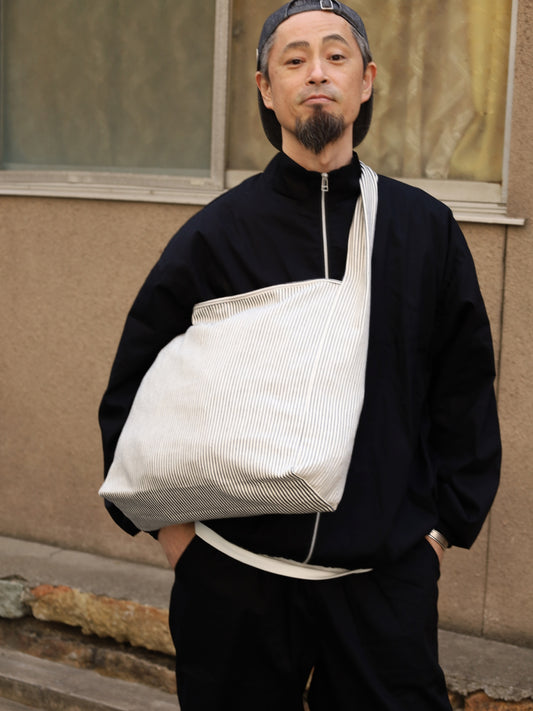 ORGANIC COTTON DENIM MARCHE BAG / Hickory