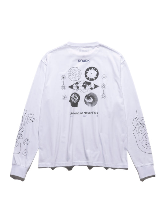 "NEVER FAILS" L/S TEE / White