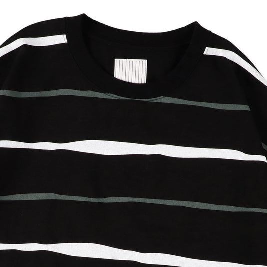 SUPER BIG STRIPE LS TEE / Black