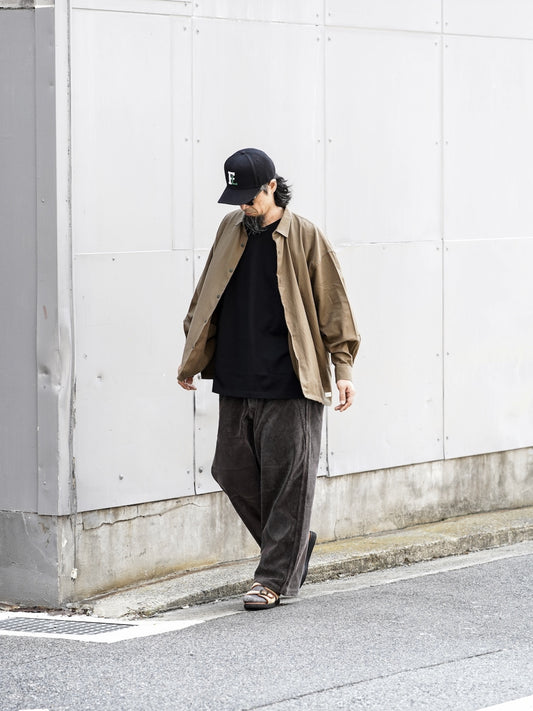 "fulton × organicsta" ORGANIC COTTON FLANEL SHIRT JACKET / Army Green