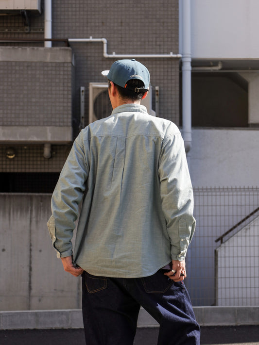 ”OWN WAY” B.D SHIRTS 改 (CHAMBRAY) / Smokey blue