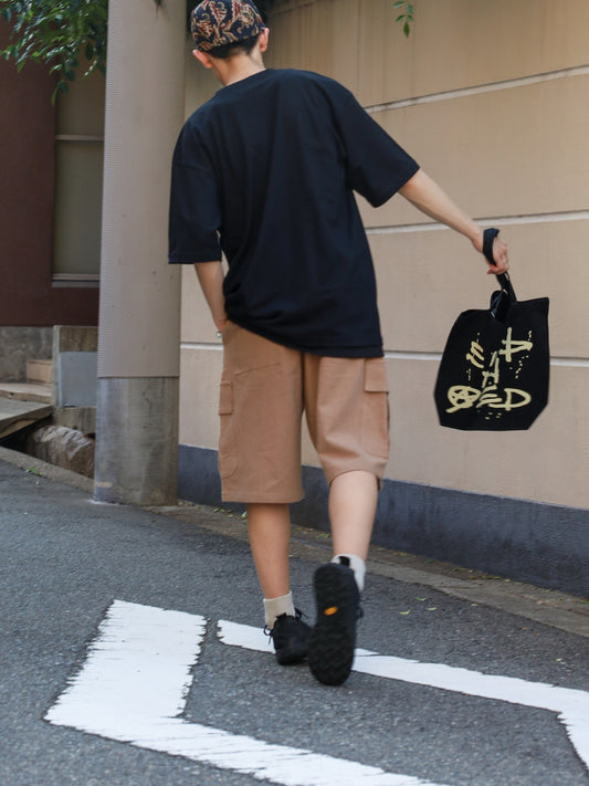 LINEN CARGO 3/4 / Camel