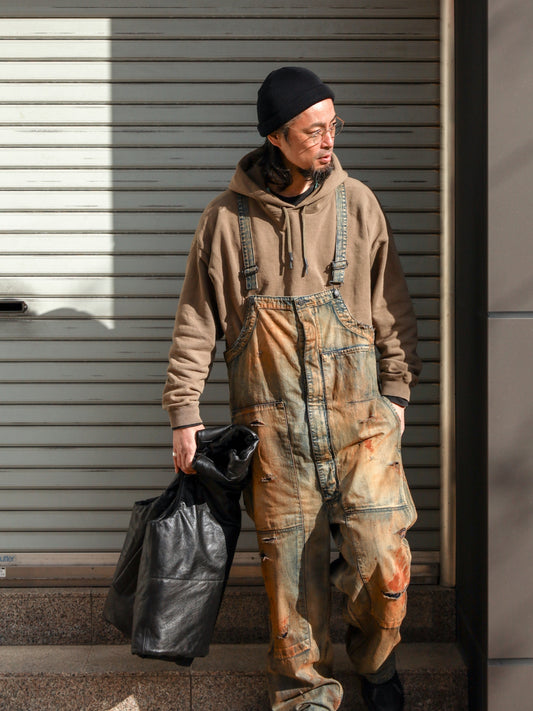 100-YEAR PROCESSING DENIM DECK OVER PANTS / FLATBUSH Ltd.