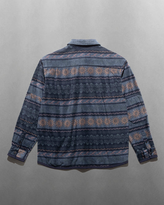 FLEECE EMBER OVER SHIRT / Navy