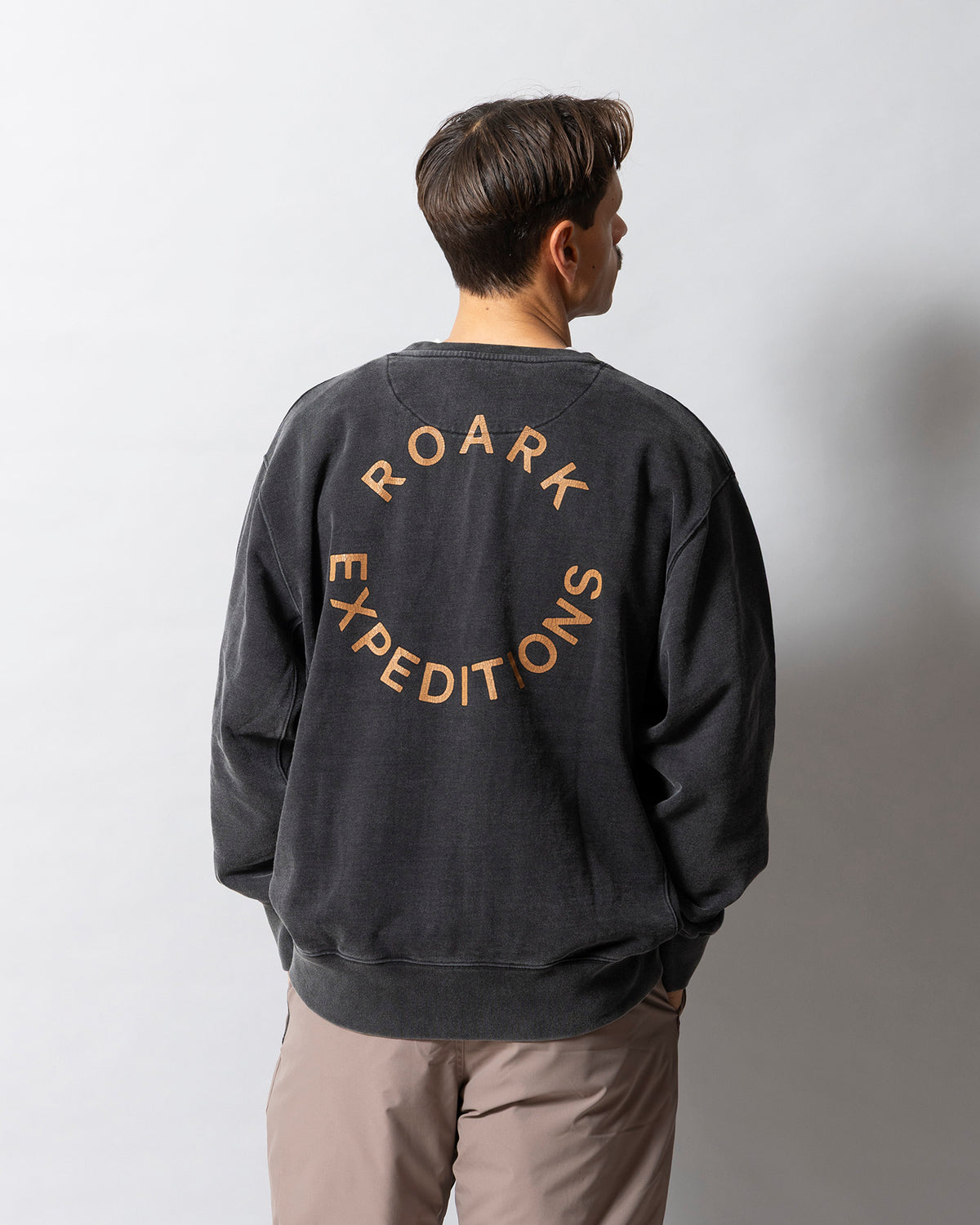 "R.E" CREW SWEAT / Black