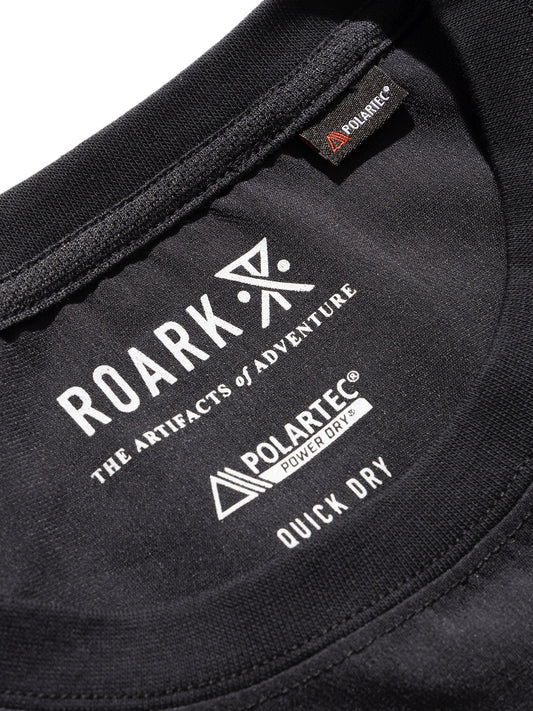 DELTA QD L/S CREW / Jet black