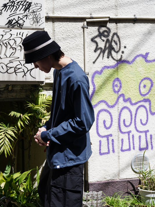 DELTA QD L/S CREW / Stone blue