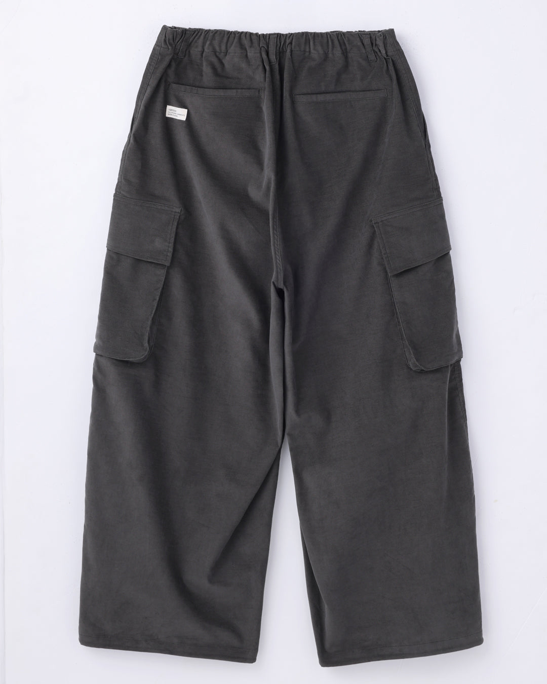 ORGANIC COTTON VELVETEEN CARGO PANTS / Olive