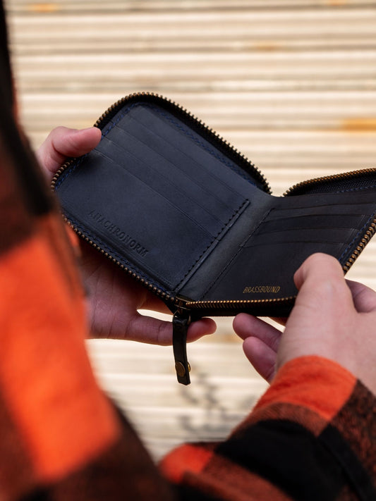 DENIM WALLET / Indigo×black