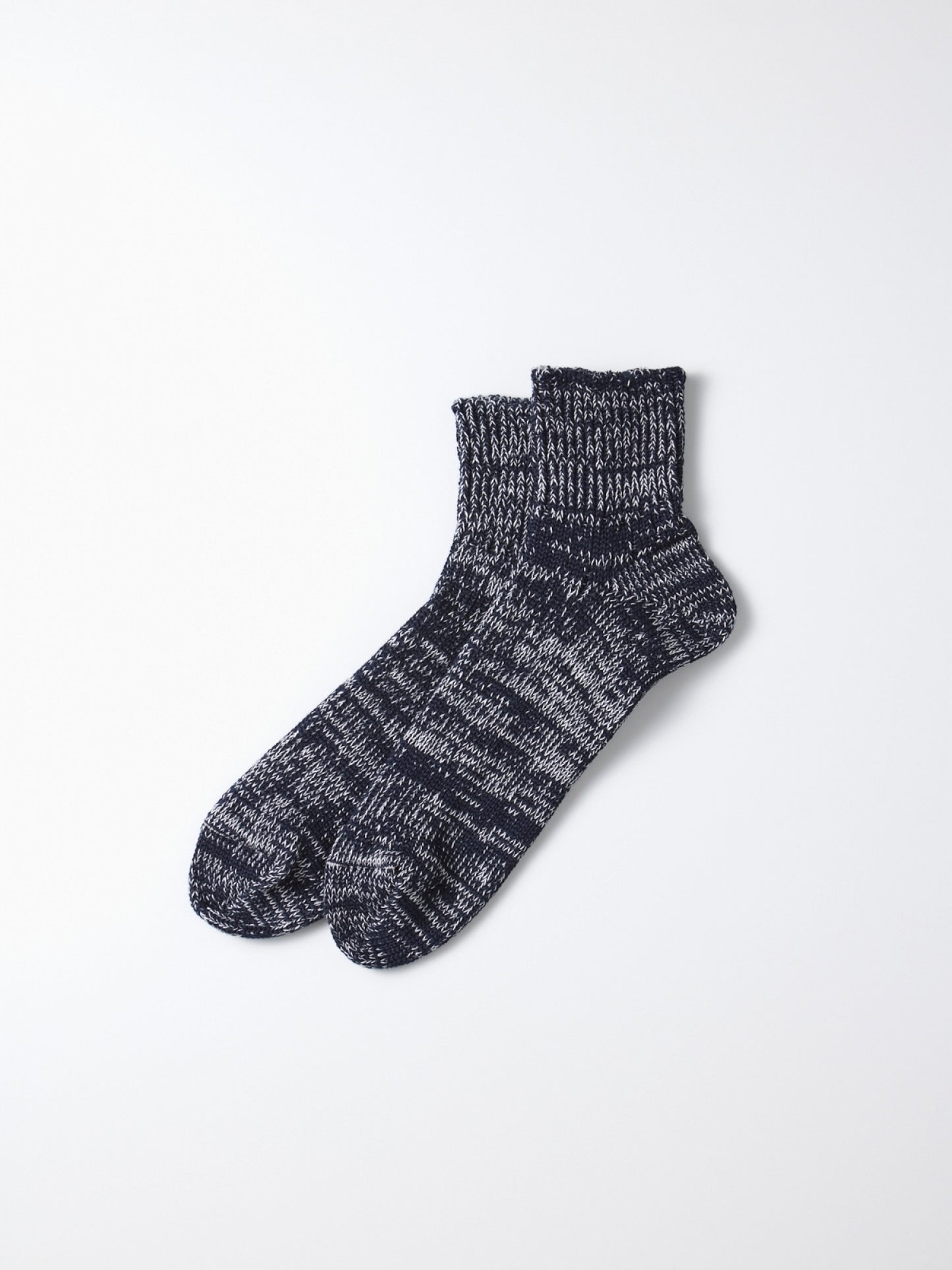 LOW GAUGE RIBBED MARL ANKLE SOCKS / 4colors