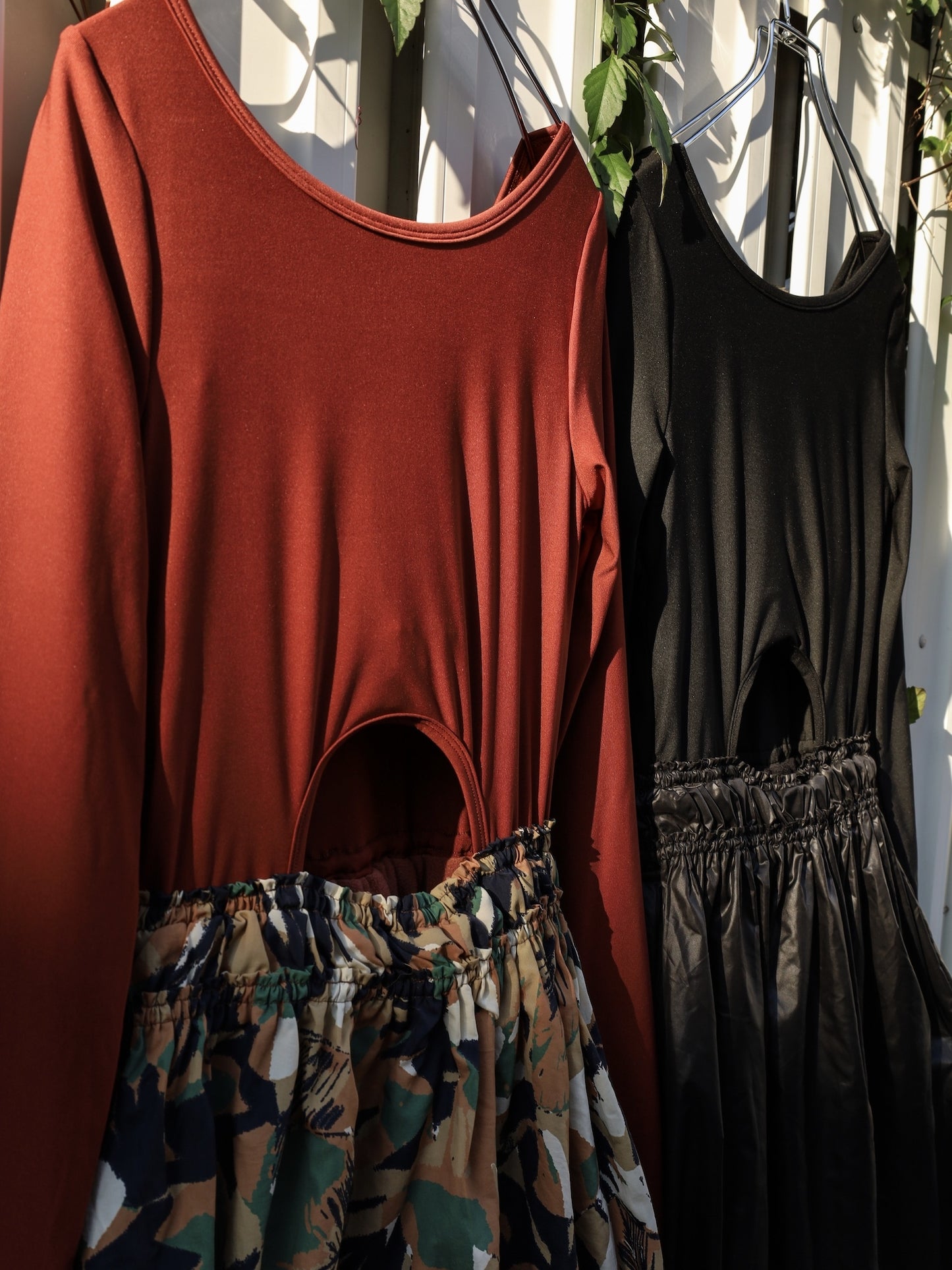 BALLOON HYBRID DRESS / Camouflage