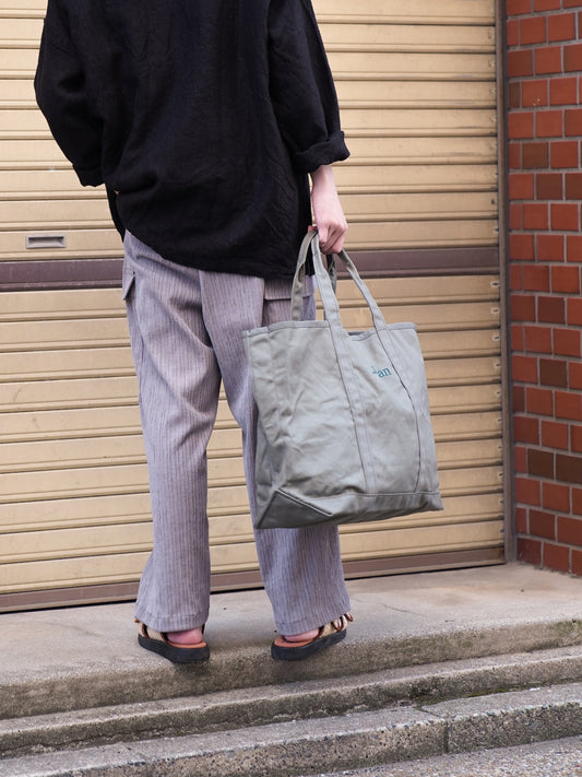 GROCERY TOTE / Dusty olive