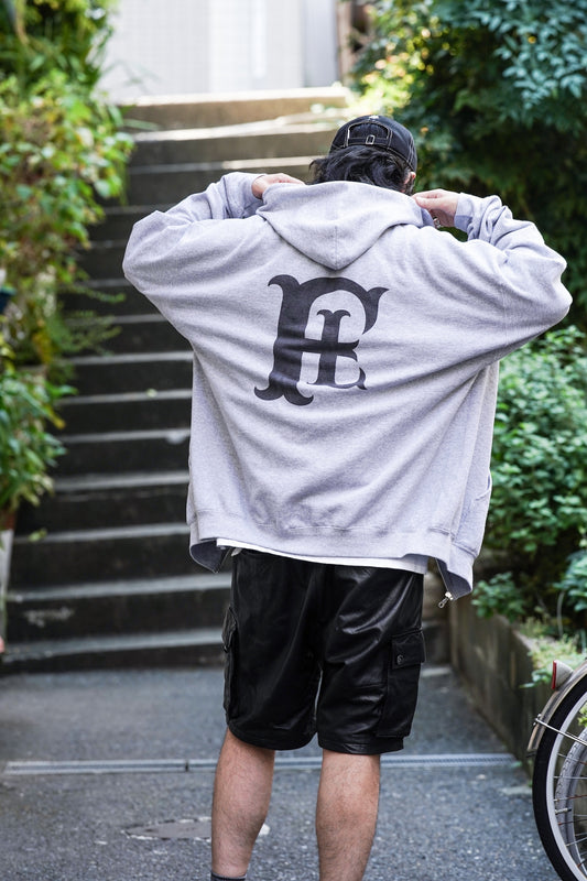 "fulton × JHANKSON" TEAM ZIP HOODIE / Gray