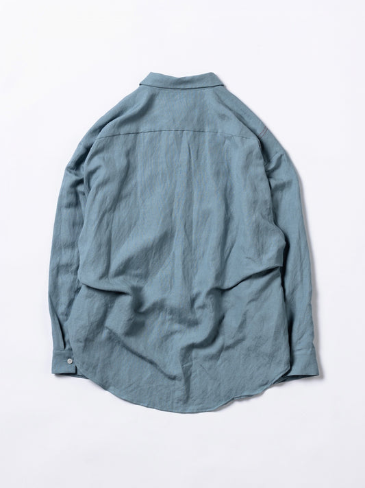 RAYON ReSIZE LONG SHIRTS / Sax