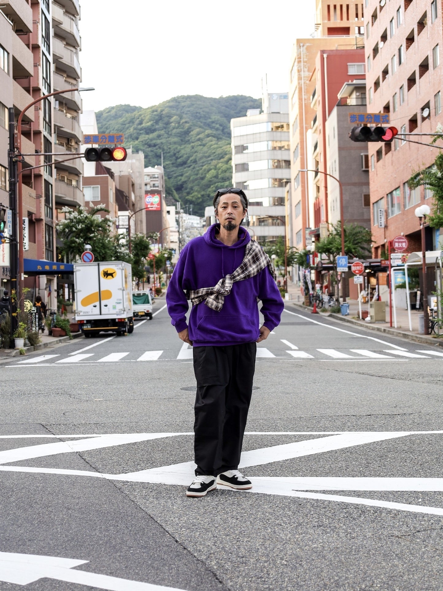 "OWN WAY" SHJKT 改 / Purple check