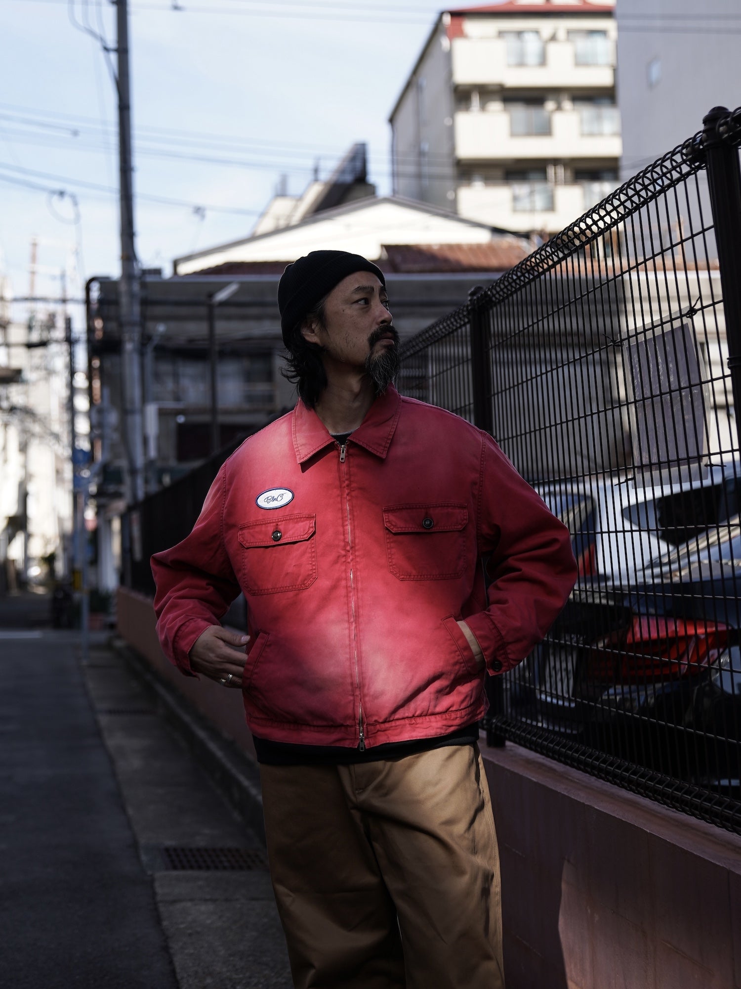 TIMEWORN WORK JACKET / Red – FLATBUSH