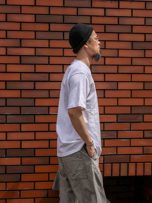 U.S MADE S/S PKT TEE / White