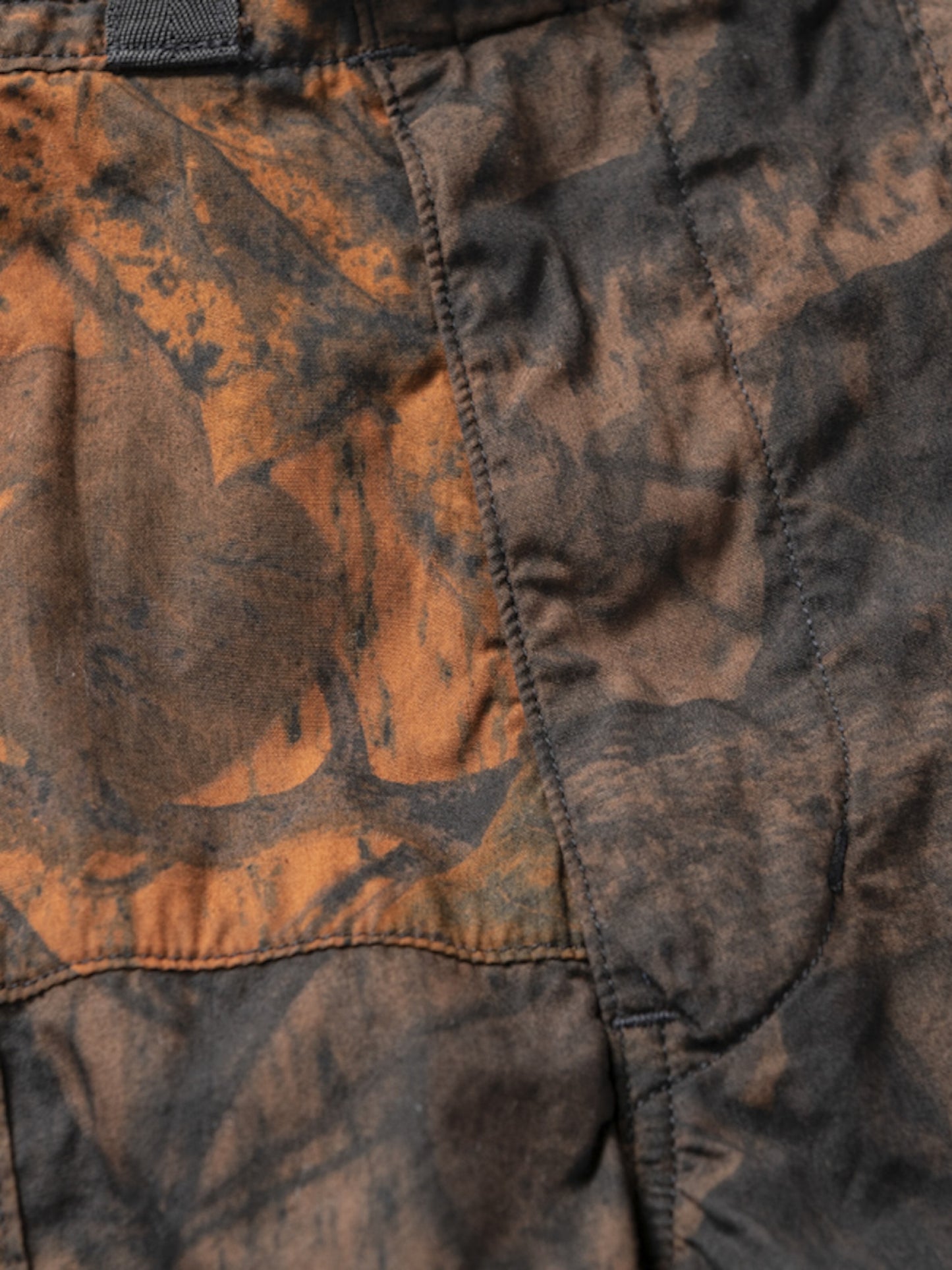 PATCH WORK BAKER SHORTS / Orange