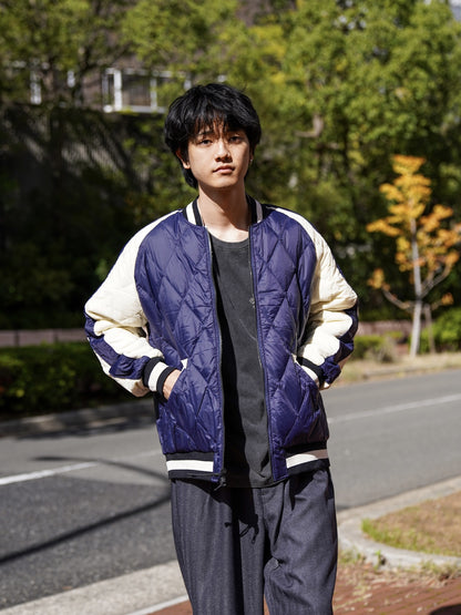 REVERSIBLE "SKAJAN" DOWN JACKET / BK/Navy