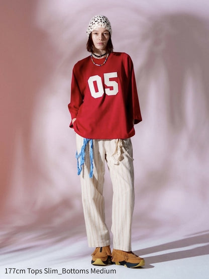 ナンバリングオーバーロングスリーブ / 3colors