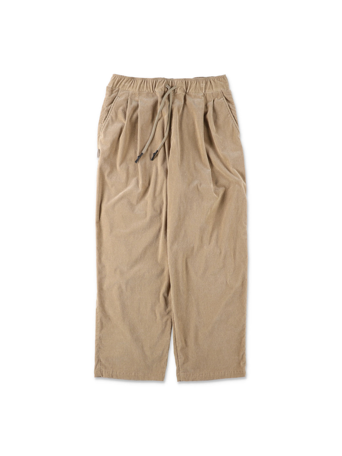 TWO TUCK WIDE PANTS (CORDUROY) / Beige