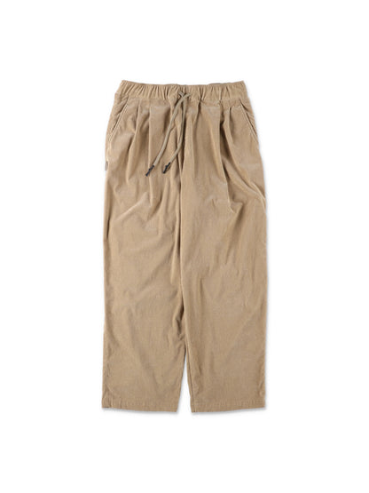 TWO TUCK WIDE PANTS (CORDUROY) / Beige