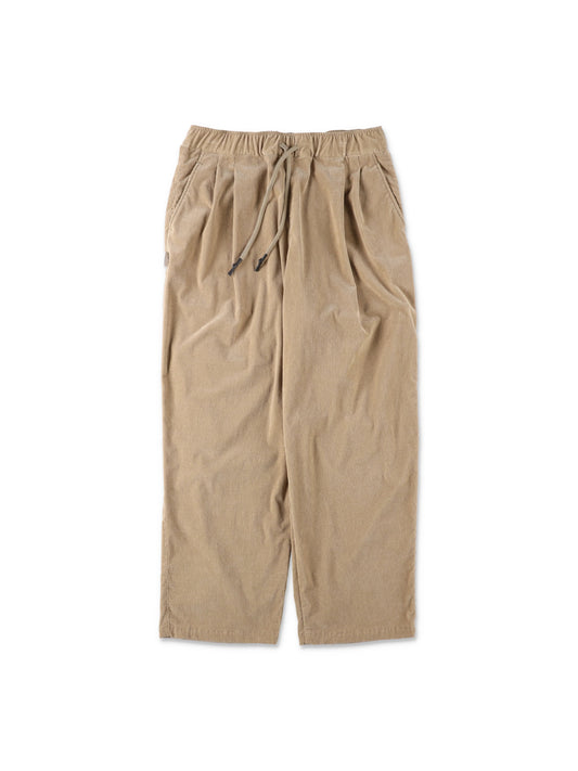 TWO TUCK WIDE PANTS (CORDUROY) / Beige