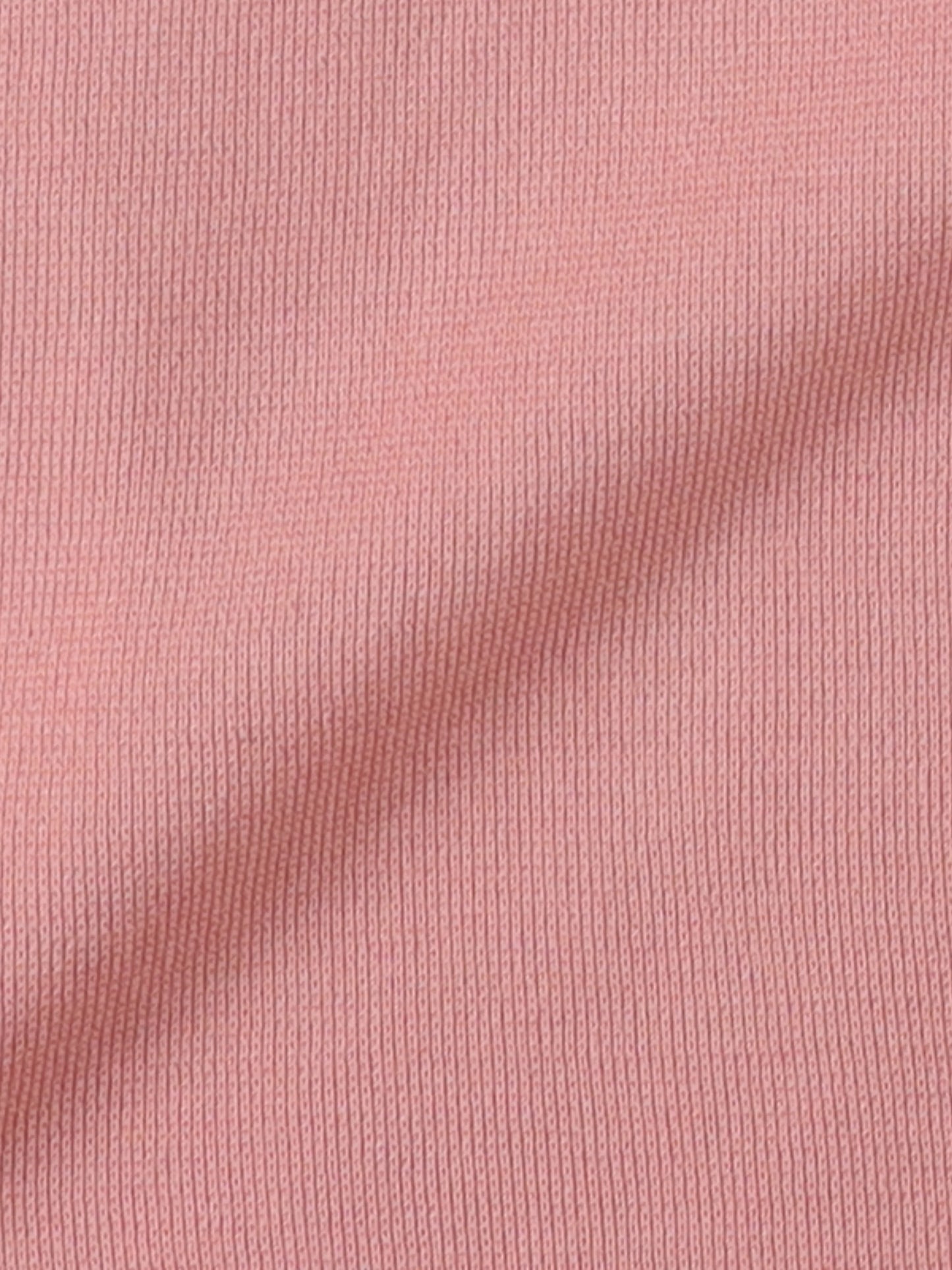 SUPER BIG SS COTTON KNIT TEE / Smoke Pink
