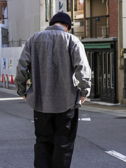 ”OWN WAY” B.D SHIRTS 改 (CHAMBRAY) / Smokey black