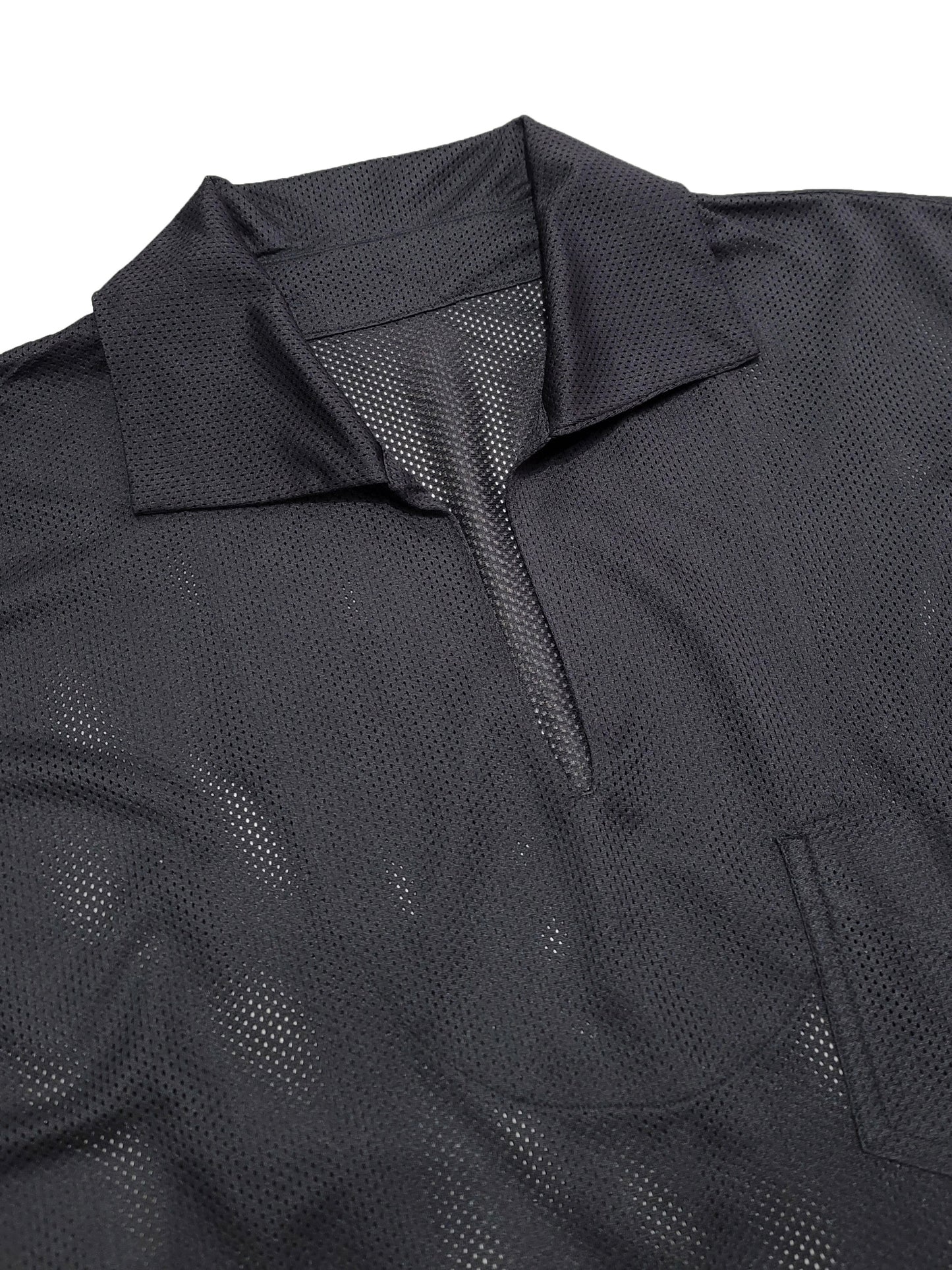 MESH SKIPPER SHIRTS / Black