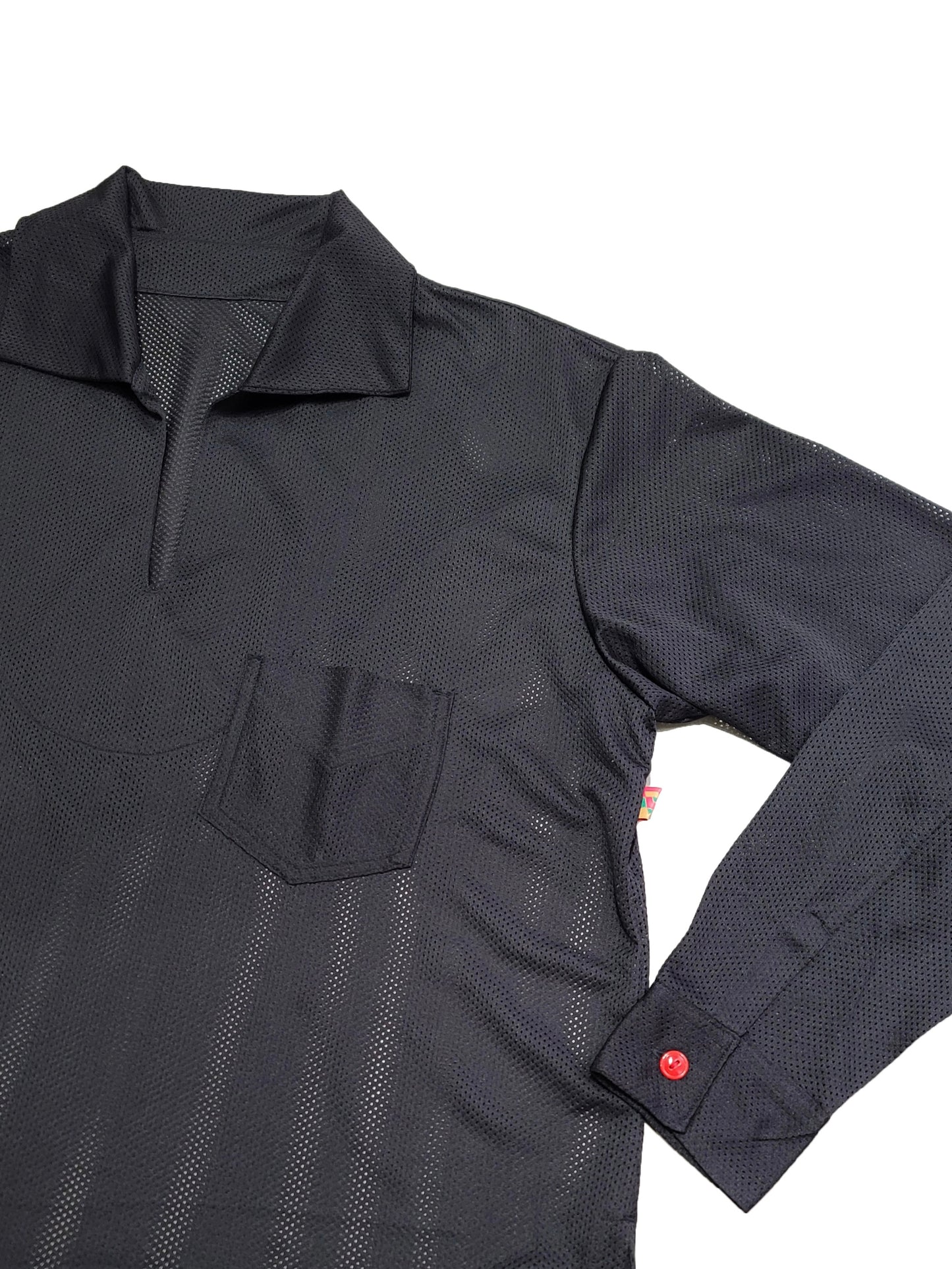 MESH SKIPPER SHIRTS / Black