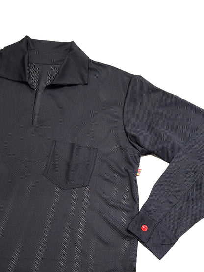 MESH SKIPPER SHIRTS / Black