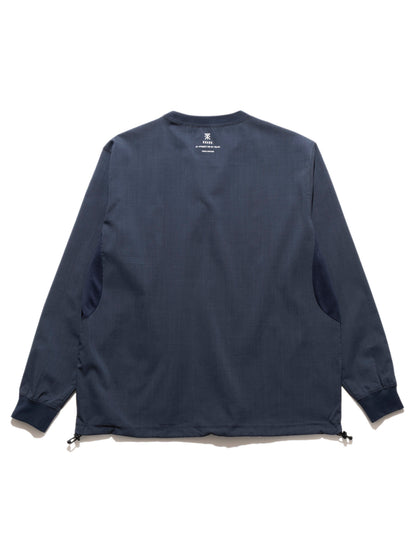 DELTA QD L/S CREW / Stone blue