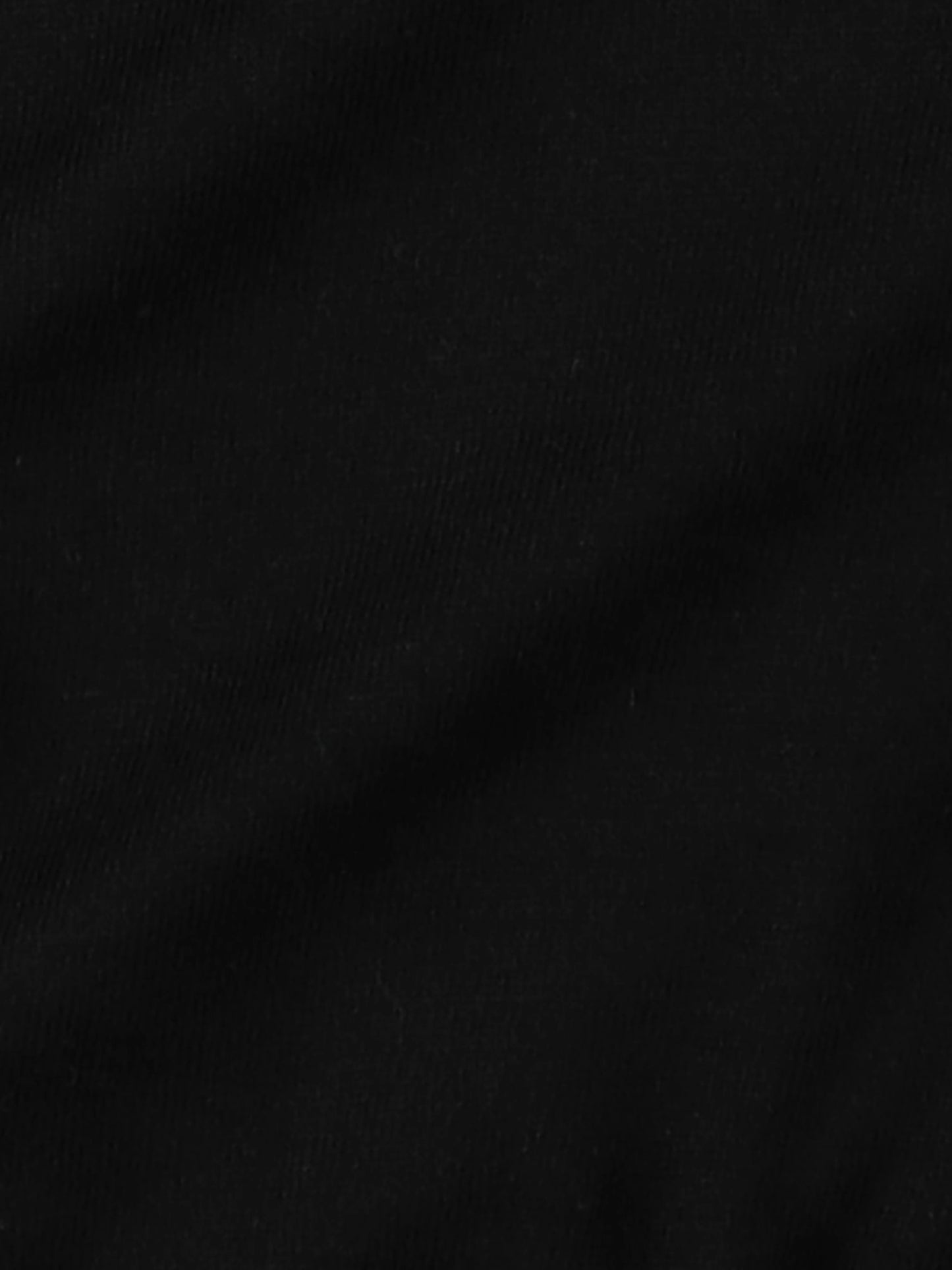 BIG LS COTTON KNIT TEE / Black