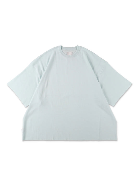 SUPER BIG SS COTTON KNIT TEE / Aqua Blue