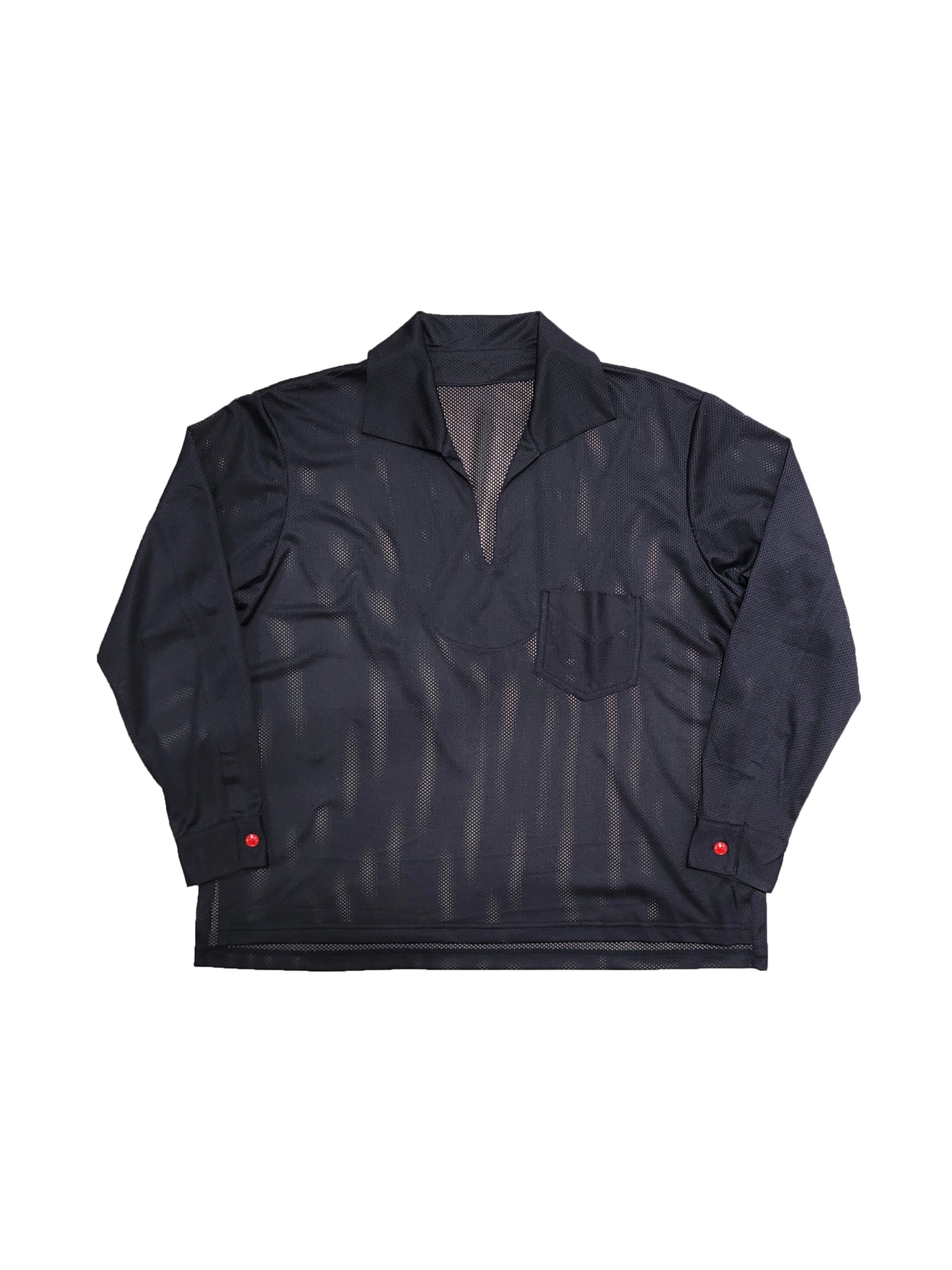 MESH SKIPPER SHIRTS / Black