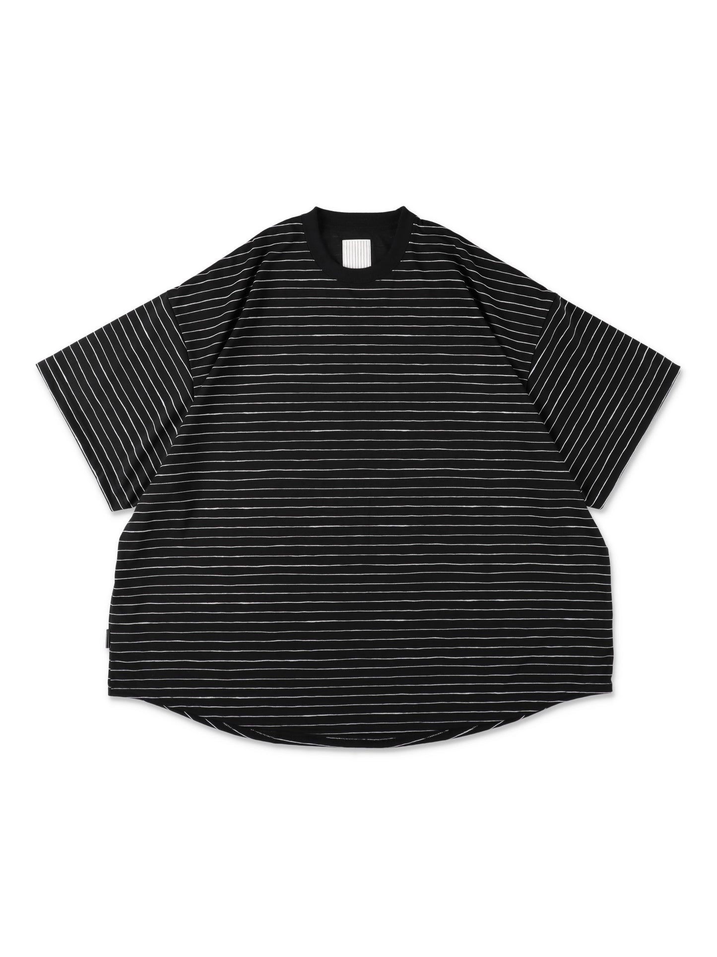 SUPER BIG SIDE STRIPE TECH SS TEE / Black