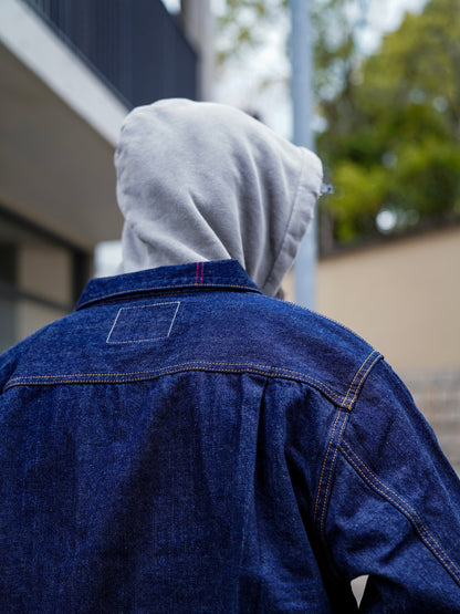FRONT TUCK DENIM JACKET / Indigo (one wash)